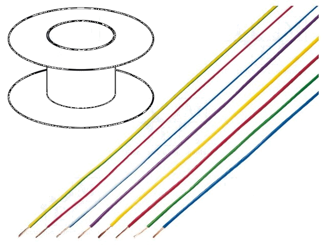 Leiding; LiYv; koord; Cu; 0,5mm2; PVC; bruin; 900V; 100m; Klasse: 5 Leiding; LiYv; koord; Cu; 0,5mm2; PVC; bruin; 900V; 100m; Klasse: 5